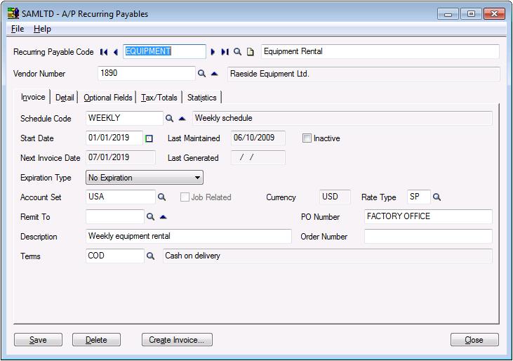 Accounts Payable | AIM System Ltd.